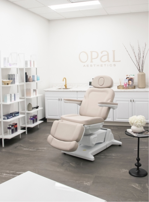 Treatment room at Opal Aesthetics